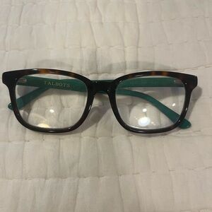 Talbots Tortoise Shell Glasses with Green Accents